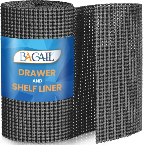 Vista 14 de BAGAIL Forro para Cajones y Estantes, 12 pulgadas X 10 pies Forros de Estantes No Adhesivos para Gabinetes de Cocina, Forros Gruesos de Agarre