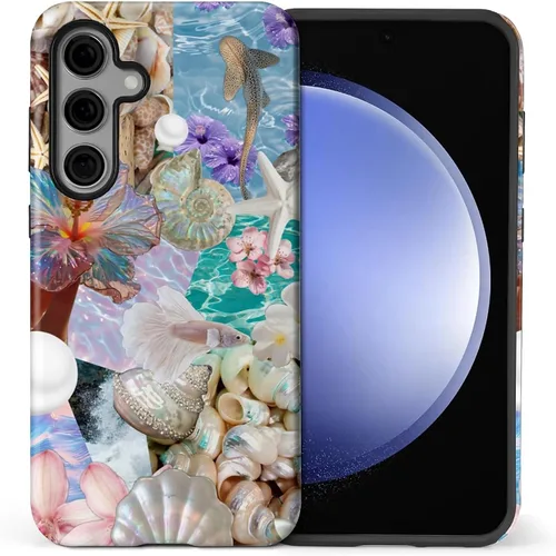 Vista 127 de Funda para Samsung Galaxy S23, Funda Híbrida Resistente 2 en 1 de Cuerpo Completo Resistente a Golpes con Protección Brillante para Samsung Galaxy