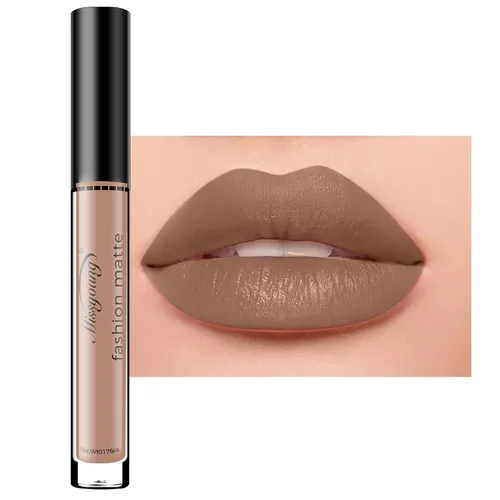 Vista 15 de Maquillaje de lápiz labial líquido gótico mate de Halloween, taza antiadherente impermeable y brillo de labios de larga duración, lápices labiales A1