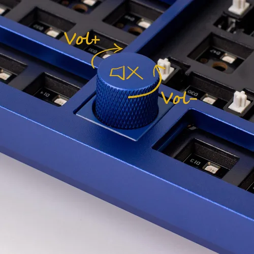 Vista 2 de Keychron Q3 TKL - Teclado mecánico personalizado con cable intercambiable en caliente perilla de aluminio completa versión barebone macro