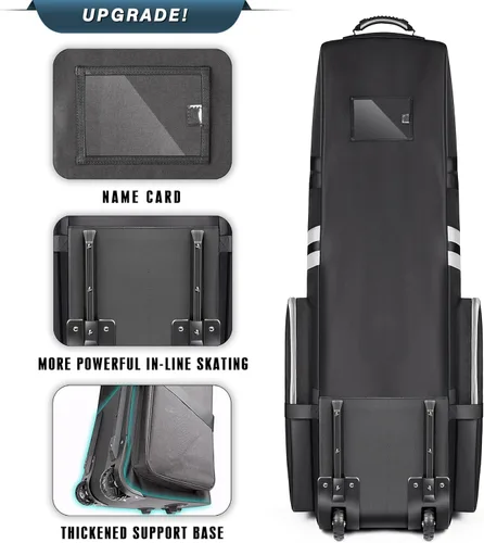 Vista 3 de CHAMPKEY Professional Golf Travel Bags for Airlines with Password Lock - Hard Case Golf Travel Bag with Support Pole and Oversized Wheels