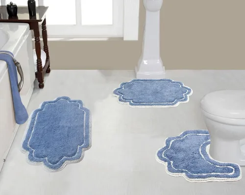 Vista 38 de Home Weavers - Tapete de baño 100% algodón copetudo, supersuave y absorbente, lavable a máquina y apto para secadora lino