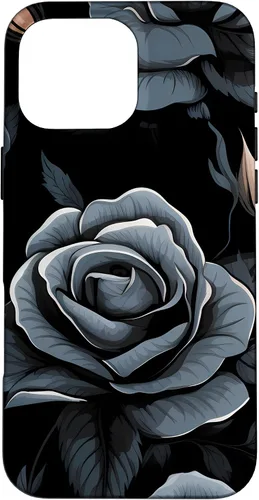 Vista 19 de Black Rose Floral Flower Case for iPhone 16
