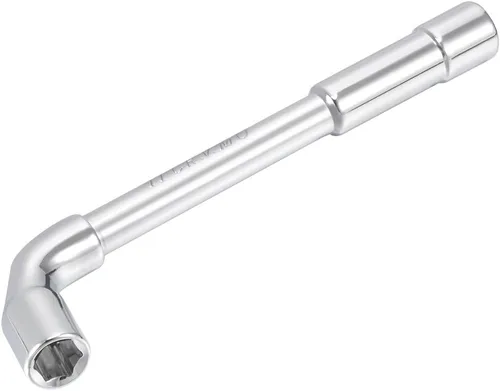 Vista 9 de uxcell Llave hexagonal en forma de L métrica de 0.236 in cromada, Cr-V