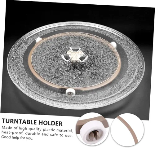 Vista 4 de Soporte de rodillo de bandeja de 8 piezas, guía de rodillo de microondas, anillo de guía de rodillo de horno, anillo de microondas, bandeja de horno