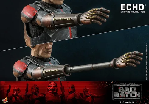 Vista 12 de Hot Toys 1:6 Echo - Star Wars: The Bad Batch, Negro