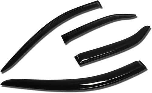 Vista 14 de Auto Dynasty 4 viseras adhesivas para ventana compatibles con Avalon de 4 puertas 2000 2001 2002 2003 2004 2000-2004, deflector protector de lluvia