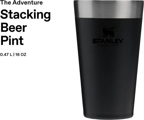 Vista 3 de Stanley Adventure Series - Juego de vasos de chupito de acero inoxidable 18/8, color negro mate