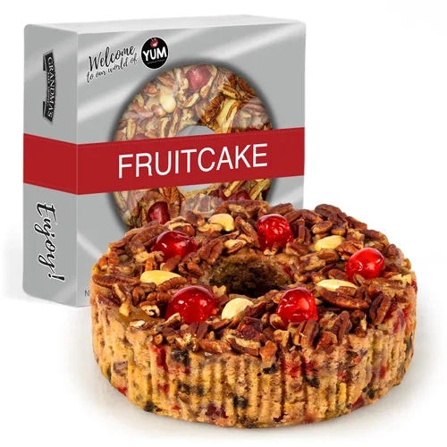 Vista 8 de Beatrice Bakery Co. Pastel de Frutas Original, Fruta y Nueces al Estilo Tradicional de la Abuela Recién Hecho, Pastel de Frutas con Bourbon y Ron