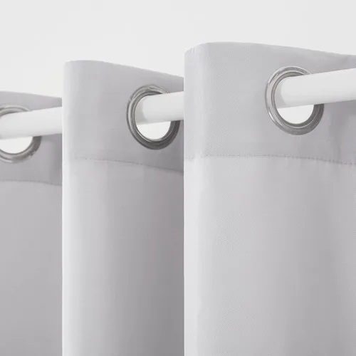 Vista 15 de TOWN & COUNTRY BASICS Cabana Cortinas Sólidas de Peso Pesado para Interiores y Exteriores, Opacidad de Filtrado de Luz con Parte Superior de Ojales