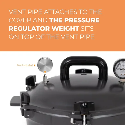 Vista 6 de Tubo de ventilación para regulador de presión de reemplazo de peso para todos los estadounidenses 21.5qt, 30qt, 41qt olla a presión/lata, piezas