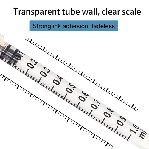 Vista 6 de Paquete de 30 jeringas de 1mL con aguja de calibre 25, de 1 pulgada, para laboratorios científicos, medición y recarga de tintas Tintas de recarga
