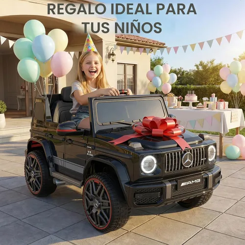 Vista 7 de Mercedes-Benz G63 - Coche eléctrico para niños, 12 V, con control remoto Negro