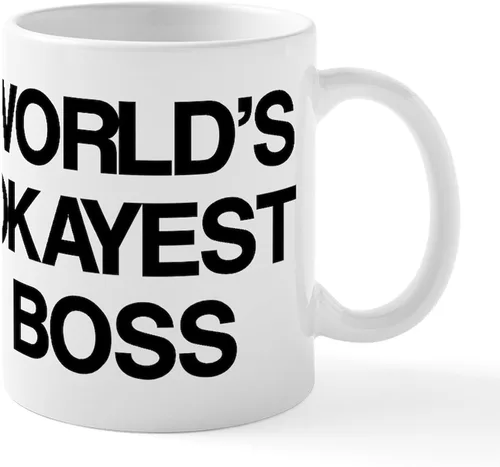 Vista 37 de CafePress – como un Boss Taza – El único Taza de café, taza de café, S, Blanco