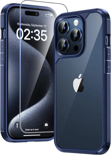 Vista 87 de TAURI Funda para iPhone 17, antiamarilleamiento con protector de pantalla, protección de grado militar, a prueba de golpes, delgada para iPhone 17