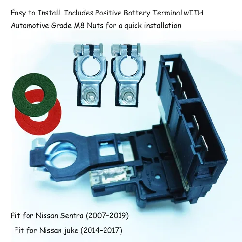 Vista 5 de 24380-79919 Enlace fusible, terminal de batería positivo y tuercas M8, apto para Nissan Sentra (2007-2019), Juke (2014-2017), 200SX - Fusible