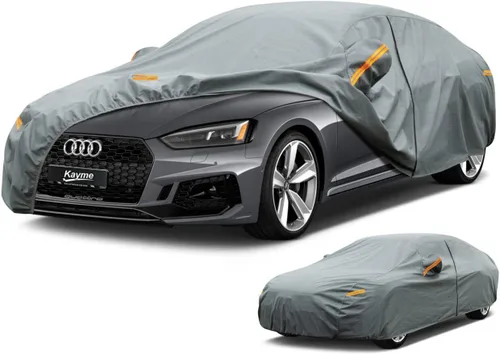 Vista 84 de Kayme Funda de Coche de Servicio Pesado Impermeable para Todo Tipo de Clima, Ajuste Personalizado para Tesla Model S, Cubierta Exterior Completa