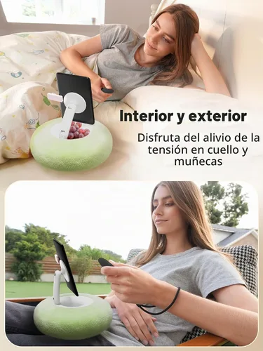 Vista 3 de VOLTIFYMAX Soporte magnético para Kindle con girador de páginas, acogedor soporte para Kindle para leer, soporte de teléfono ajustable de 360°