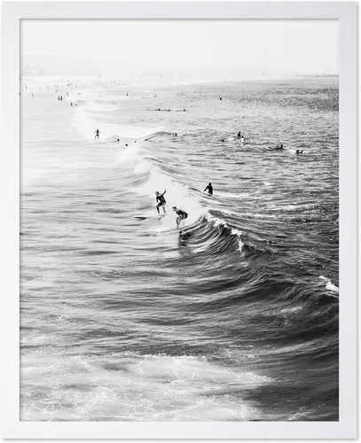 Vista 40 de Poster Master Póster clásico costero, impresión acuática vintage, regalo para artistas, amigos, atrapa las olas, surfistas en el mar, playa, costa