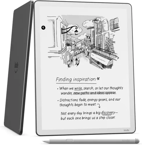 Vista 2 de Amazon Kindle Scribe de 32 GB (último modelo) — Pantalla tipo papel de 11″ con luz frontal — Más delgado, ligero y rápido — Escribe en el cuaderno