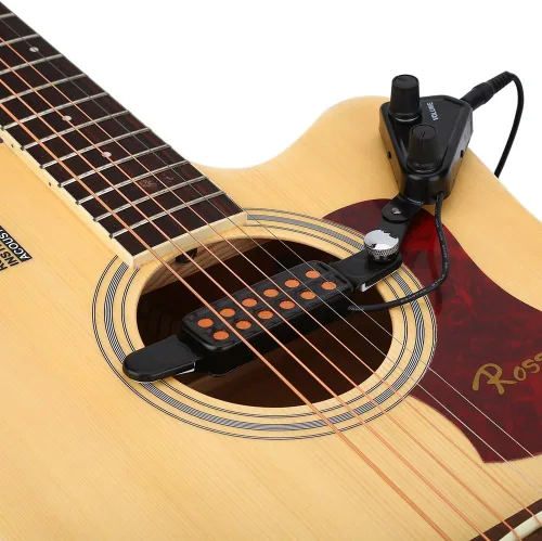 Vista 7 de Pastilla de guitarra eléctrica de volumen ajustable transductor con accesorios para guitarra acústica