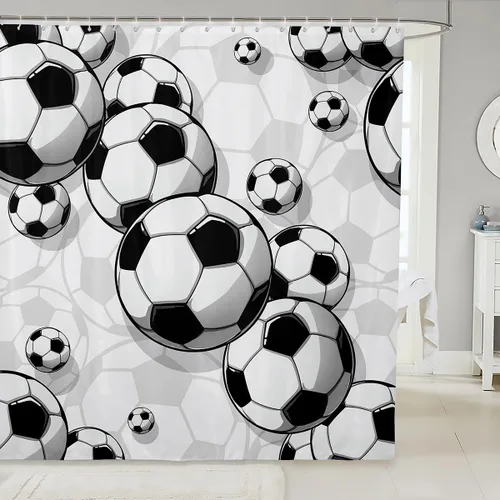 Vista 10 de Erosebridal Cortina de Ducha de Dinosaurio de Dibujos Animados 3D para Niños Varones Adultos Baño Selva Dino Tela Cortina de Baño 72" An x 72 L