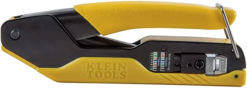 Vista 5 de Klein Tools 80017 Crimpadora de cable de datos y enchufe modular de datos CAT6, paquete de 50 herramientas, kit de herramientas de instalación