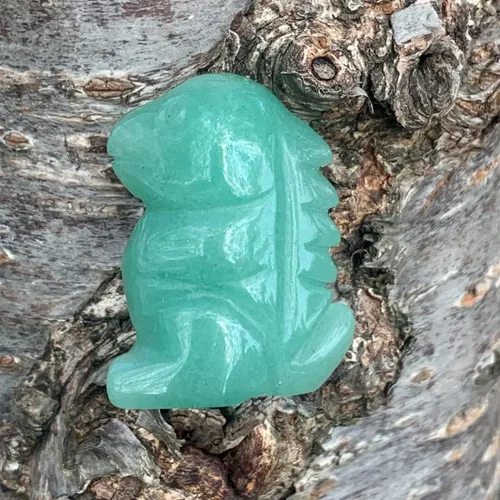Vista 4 de YGLINE Figuras de dinosaurio para bebé, piedras de cristal, piedras preciosas talladas a mano, estatua de cristal curativo, tallas de animales