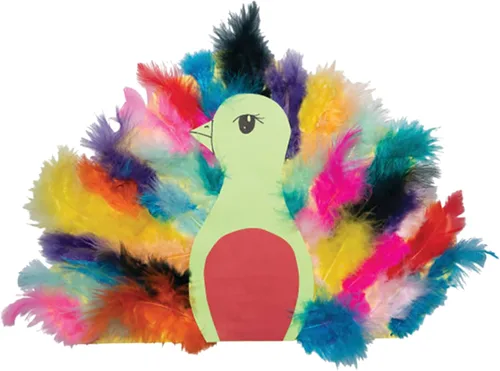 Vista 2 de Creativity Street Marabou Plumas, colores surtidos, bolsa de 1/2 onza, paquete de 150