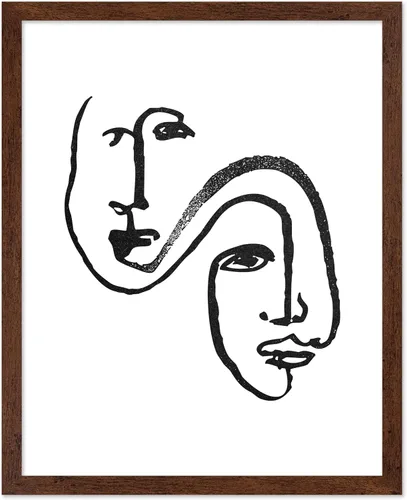Vista 127 de Poster Master Faces Poster - Retro Women Print - Portrait Art - Sketch Illustration - Abstract Artwork - Woman Design - Chic Boho Design - Great