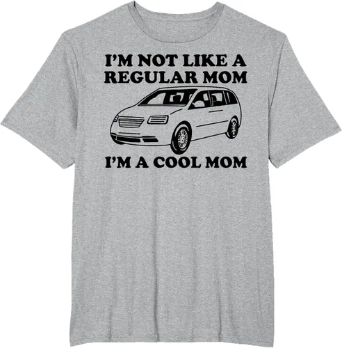 Vista 45 de Camiseta divertida de mamá con texto en inglés "I'm Not Like A Regular Mom I'm A Cool Mom", Blanco, S