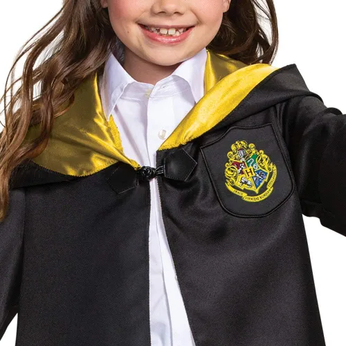 Vista 4 de Bata de Harry Potter, bata oficial de Hogwarts Wizarding World, accesorio de disfraz de lujo para niños