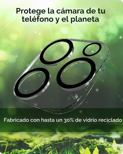 Vista 8 de ZAGG Glass Elite Protector de Lente de Cámara Anti-Deslumbrante para iPhone 16 Pro Max / 16 Pro - Vidrio Anti-Reflectante, 5X Más Fuerte, Sin