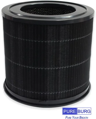 Vista 4 de PUREBURG Filtro de repuesto compatible con purificador de aire Smartmi P1, paquete de 2 unidades H13 HEPA de 4 etapas de filtración de carbón