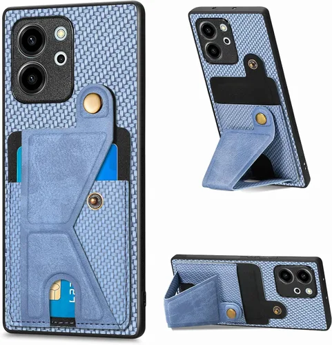 Vista 147 de Funda para Oppo K10x / OnePlus Nord CE 2 Lite 5G Funda para Realme 9 5G / 9 Pro / Q5 / V25 Funda de piel sintética con ranuras para tarjetas