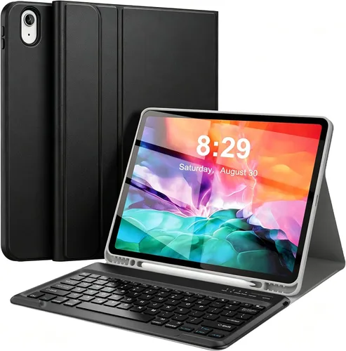 Vista 11 de Funda de teclado para iPad Pro de 12.9 pulgadas (modelo antiguo) 2015 1ª/2017 2ª generación - Teclado Bluetooth inalámbrico recargable, desmontable