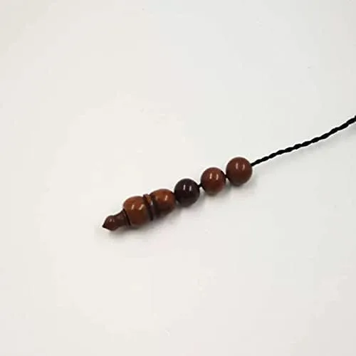 Vista 3 de Natural Wood Cook Tasbih Man's Misbaha - Cuentas de oración para hombre, 33 cuentas, 2 tamaños, rosario (0.394 in x 33 cuentas)