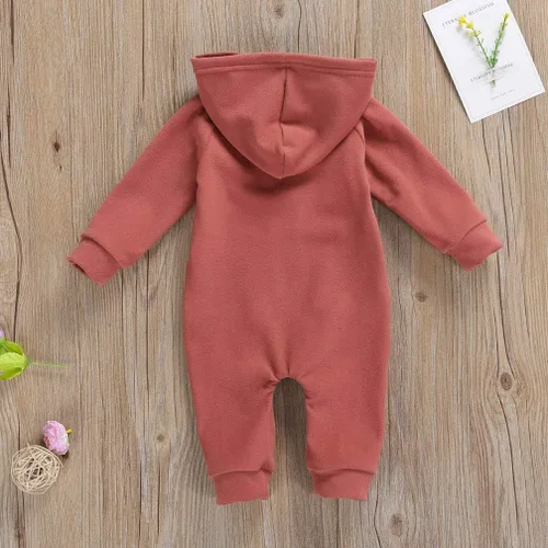 Vista 4 de Enterizo de manga larga para bebés y niñas, con cremallera, cálido, con cremallera, para otoño e invierno