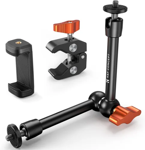 Vista 10 de K&F CONCEPT Brazo mágico de 9.8", cabezas de bola de 360° del brazo