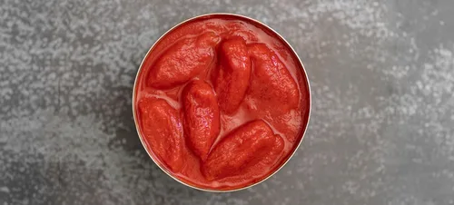 Vista 4 de Mutti Tomates PDO San Marzano auténticos pelados enteros lata de 14 onzas