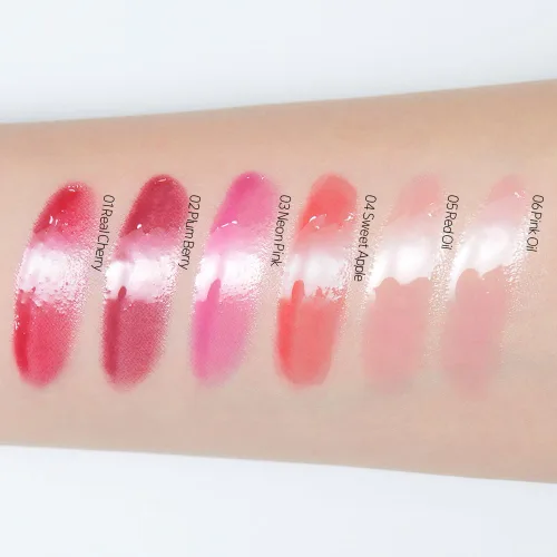 Vista 3 de ETUDE Dear Darling Oil Tint, #3 Neon Pink, Aceite hidratante para labios Rosa neón