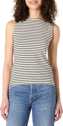 Vista 10 de Amazon Essentials Camiseta sin mangas de algodón ajustada para mujer Blanco