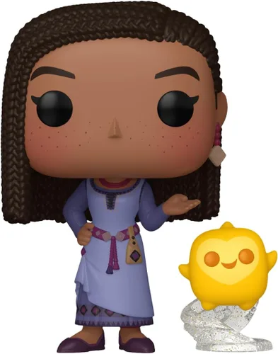 Vista 2 de Funko Pop! & Buddy: Disney Wish - Asha with Star - Figura de vinilo coleccionable - Idea de regalo - Producto oficial - para niños y adultos - Fans