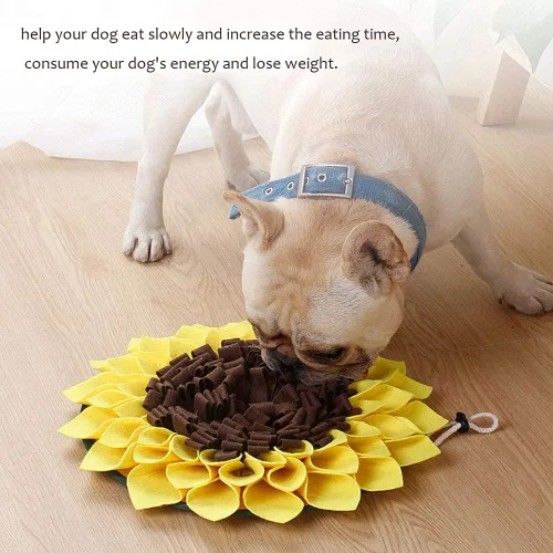 Vista 6 de Tapete de olfateo para perros, tapete de alimentación con flores que fomenta las habilidades naturales de forrajeo, juguetes para perros, golosinas