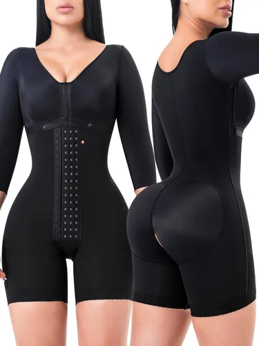 Vista 8 de Sonryse Tummy Tuck Post Surgery Compression Garment Stage 2 BBL Faja Shapewear for Women Tummy Control Fajas Colombianas Beige - Cremallera
