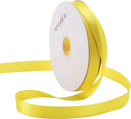 Vista 10 de Cinta de satén de poliéster blanco de doble cara de 1-1/2 pulgadas de ancho para manualidades, boda, envoltura de regalos, fabricación de lazos