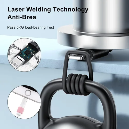 Vista 6 de Cargador de iPhone de 3 pies, cable de carga USB A a Lightning, cable Lightning original de 3 pies a USB, cable de carga de iPhone de 3 pies