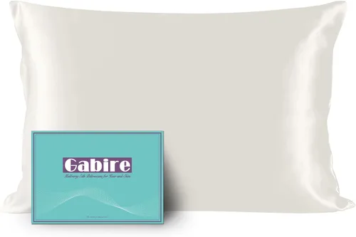 Vista 23 de Gabire Funda de almohada de seda de morera para cabello y piel, evita el acné, fundas de almohada de seda real de ambos lados, funda de almohada