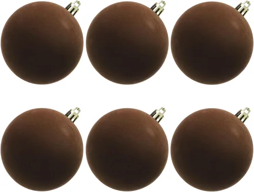 Vista 15 de 18 adornos de terciopelo para árbol de Navidad, juego de adornos de Navidad Azul polvo