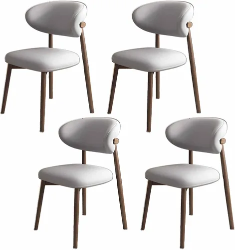 Vista 9 de Solid Wood Dining Chairs Kitchen Chairs Set of 2 Mid Century Modern Dining Chairss with Wooden Frame and Upholstered, Armless, Cafe Casual Chairss